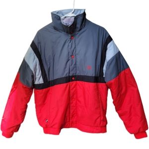 Roffe Vintage Thinslate Color Block Puffy Ski Jacket Size L
